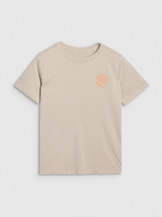 4F 4F T-Shirt 4FWSS25TTSHF1994-83S Brązowy Oversize