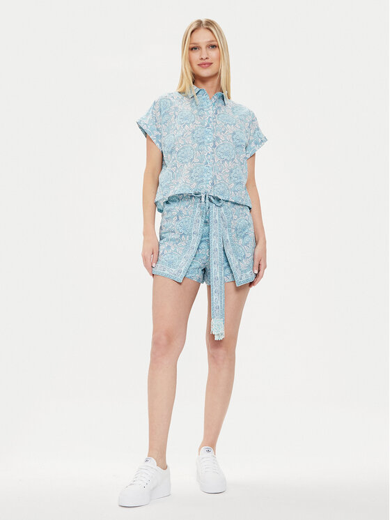 Pepe Jeans Pepe Jeans Šortky z materiálu Ember PL801101 Modrá Regular Fit