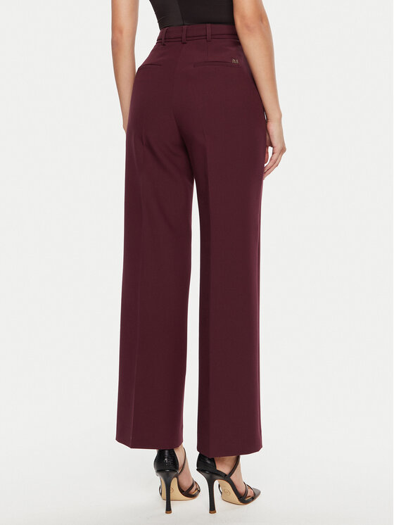 Marciano Guess Marciano Guess Hlače iz tkanine Celia 4BGB03 7046A Bordo rdeča Regular Fit