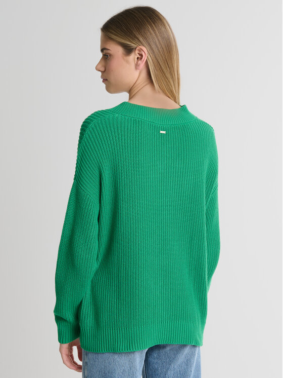 BIG STAR BIG STAR Sweter CYNTIANA Zielony Comfort Fit