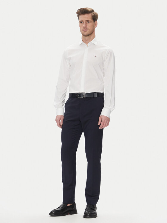 Tommy Hilfiger Tommy Hilfiger Koszula MW0MW39279 Biały Slim Fit