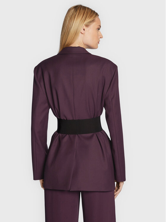 Patrizia Pepe Patrizia Pepe Marynarka 8S0442/A106-M424 Fioletowy Oversize