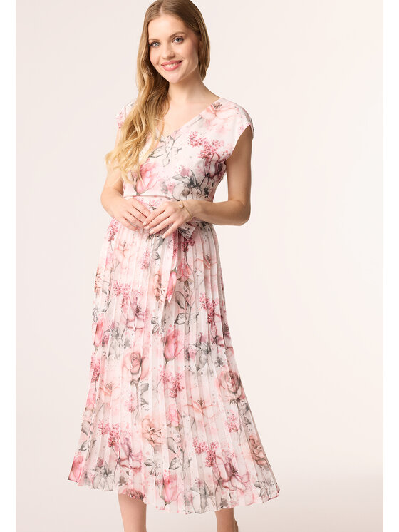 QUIOSQUE QUIOSQUE Sukienka letnia Quiosque 4UD016511 Różowy Regular Fit