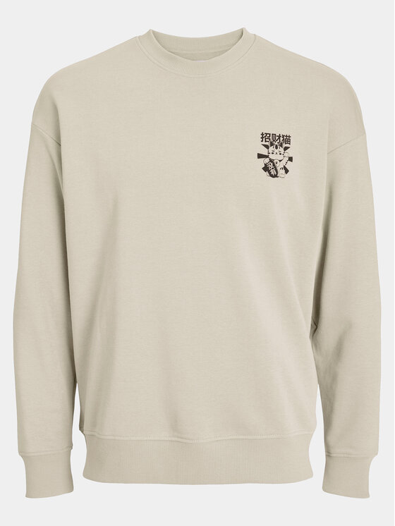 Jack&Jones Jack&Jones Majica dugih rukava Dirk 12249455 Bež Wide Fit