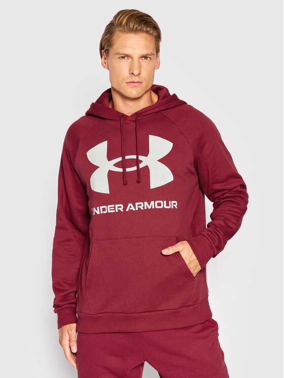 Under Armour Under Armour Bluza Ua Rival Fleece 1357093 Czerwony Relaxed Fit