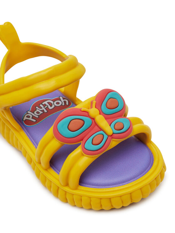 Melissa Melissa Sandały Mini Melissa Create + Play Doh Bb M 35989 Żółty