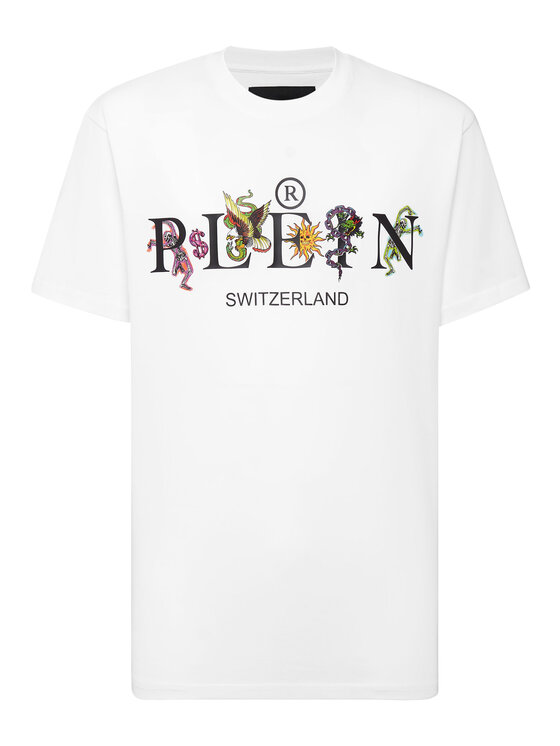 PHILIPP PLEIN PHILIPP PLEIN T-Shirt 7569 Biały Regular Fit