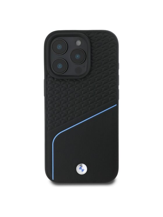 BMW Motorsport BMW Motorsport Etui na telefon Sign Leather Textured And Line Czarny