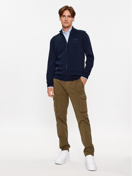 Aeronautica Militare Aeronautica Militare Cardigan 232MA1447L506 Blu scuro Regular Fit