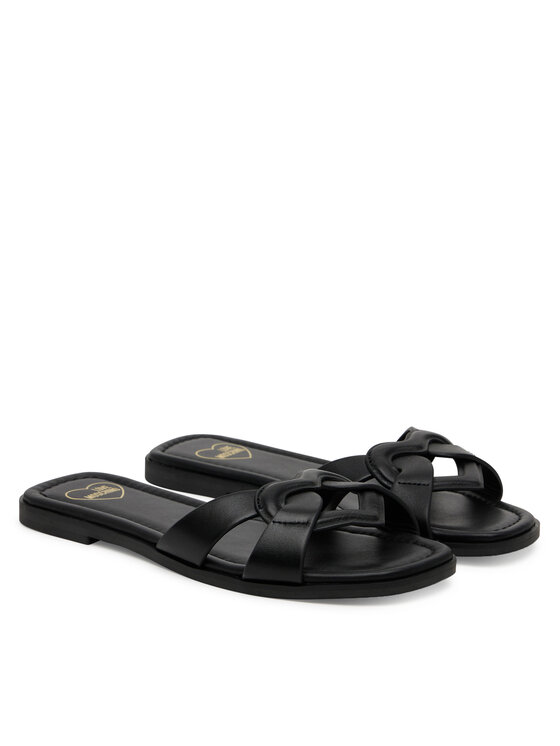 LOVE MOSCHINO LOVE MOSCHINO Klapki JA28092G1MIA0000 Czarny