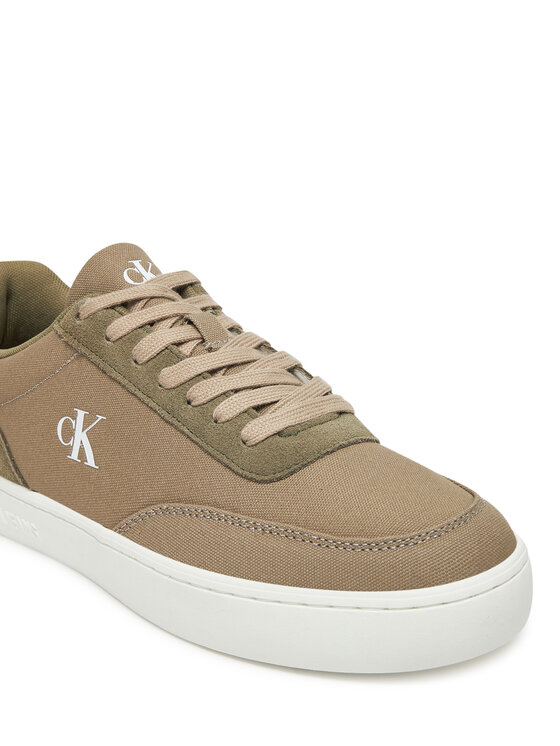 Calvin Klein Jeans Calvin Klein Jeans Снікерcи Classic Cupsole Mg Canvas YM0YM01218 Зелений
