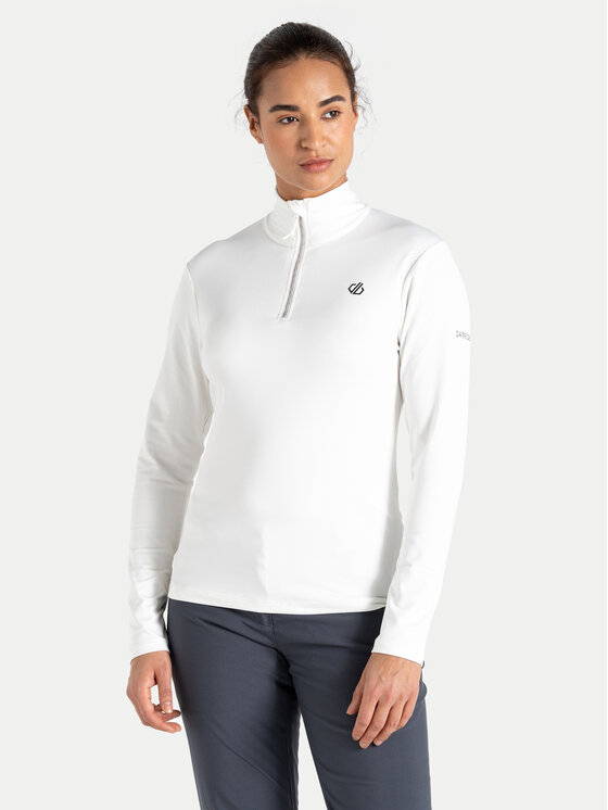 Dare2B Funkčná mikina Lowline II DWL452 Biela Slim Fit