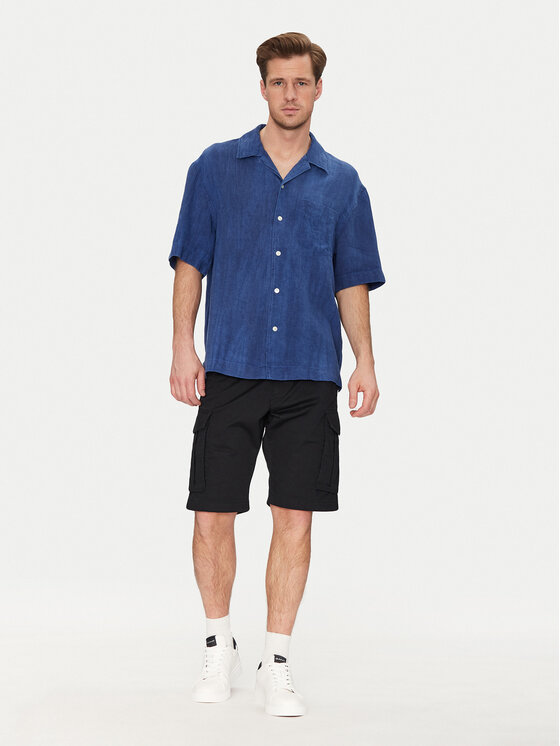 Gant Gant Koszula 3250062 Niebieski Relaxed Fit