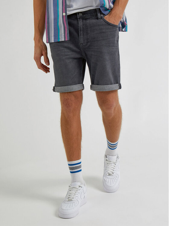 Lee Lee Pantaloncini di jeans Rider L73FIBB81 112331757 Grigio Slim Fit