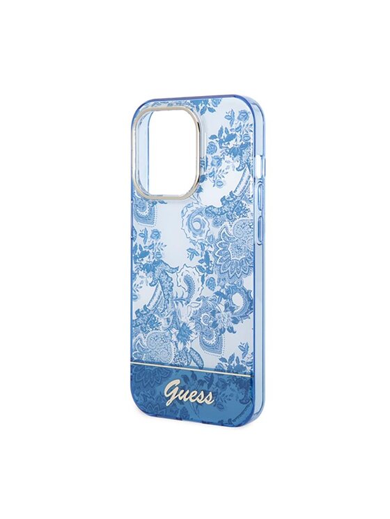 Guess Guess Etui na telefon Porcelain Niebieski