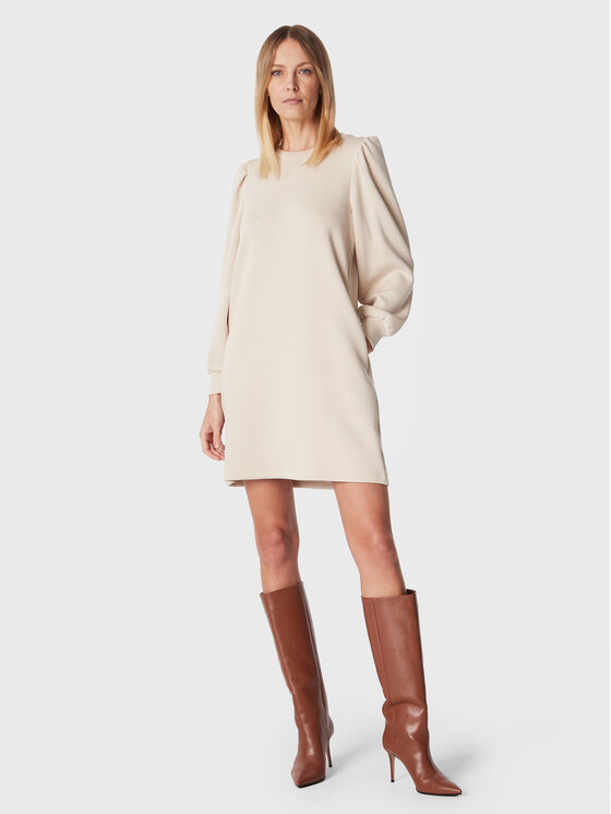 Moss Copenhagen Moss Copenhagen Φόρεμα υφασμάτινο Nelina 17198 Μπεζ Regular Fit