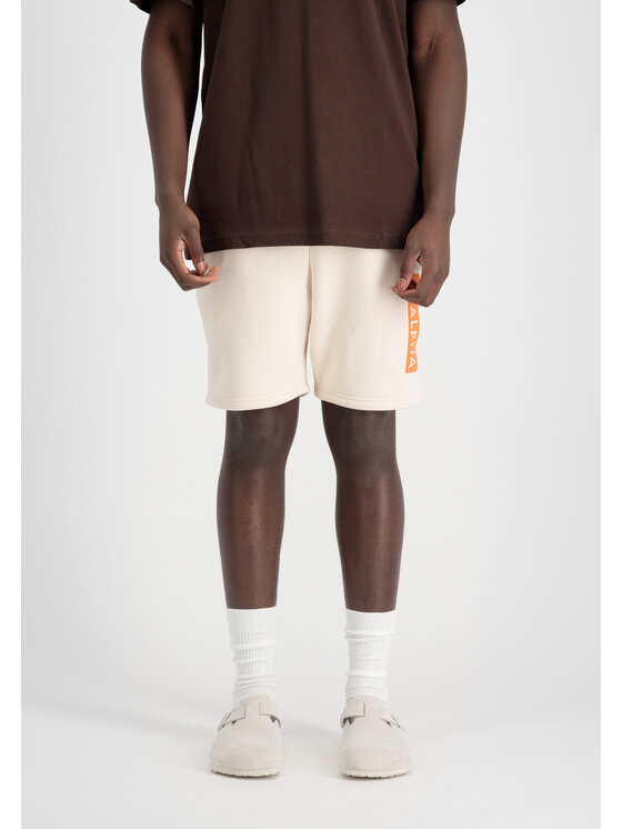 Alpha Industries Alpha Industries Šortky z materiálu AI.146365-578-S Écru Regular Fit