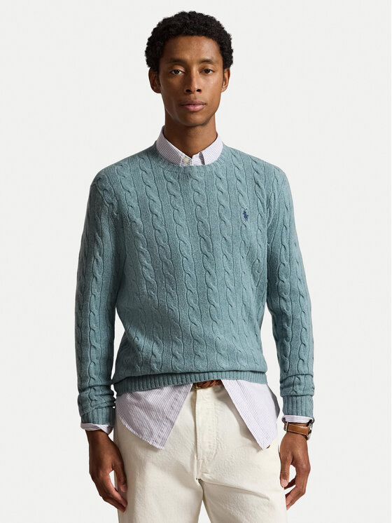 Polo Ralph Lauren Polo Ralph Lauren Sweter 710876762506 Zielony jasny Regular Fit