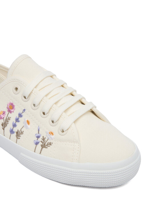 Superga Superga Tenis superge 3750 Flower Embroidery Leggera S8161ZW Bela