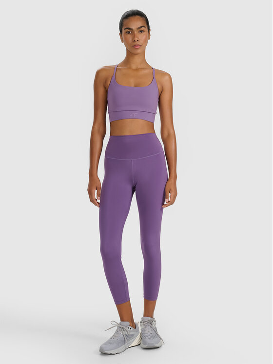 4F 4F Legginsy MULTI ACTIVE Różowy ciemny Slim Fit
