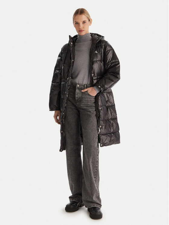 Calvin Klein Jeans Calvin Klein Jeans Žieminė striukė LV047D506G Juoda Relaxed Fit