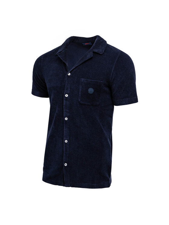 Jott Jott Polo SS24MOTT50-104_S Granatowy Loose Fit