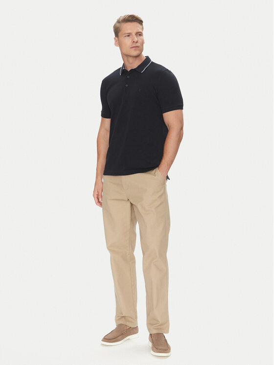 Pierre Cardin Pierre Cardin Тениска с яка и копчета C5 21374.2112 Тъмносин Regular Fit