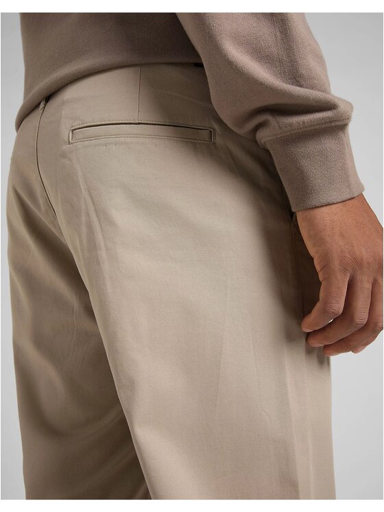 Lee Lee Chinosy RELAXED CHINO Szary Regular Fit