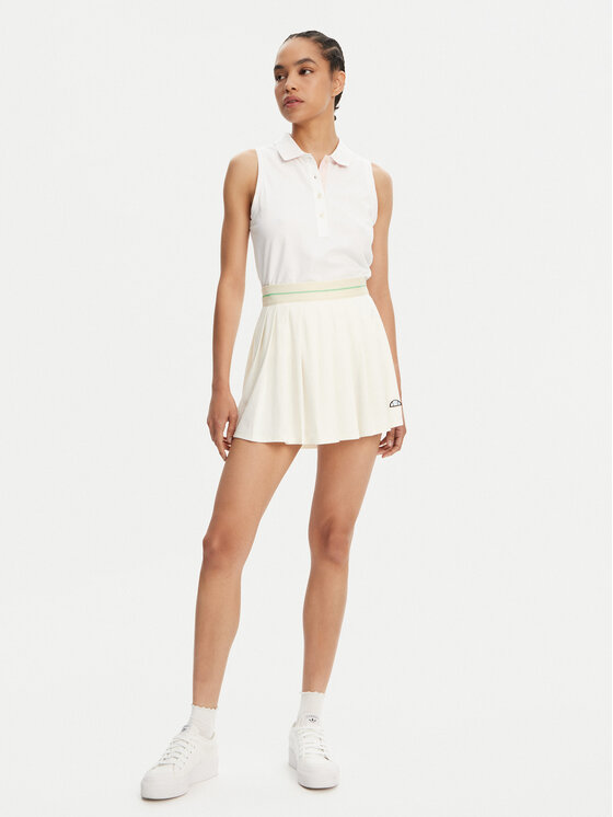 Ellesse Ellesse Plisovaná sukňa SGZ21968904 Écru Regular Fit