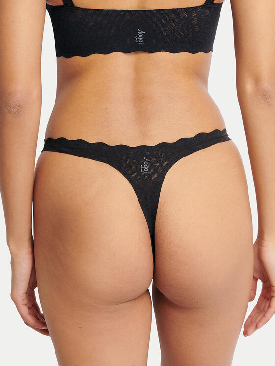 Sloggi Sloggi Stringtanga Zero Feel Bliss 10219696 Schwarz