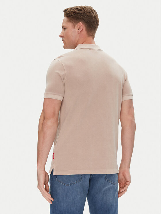 JOOP! Jeans JOOP! Jeans Тениска с яка и копчета 15 JJJ-02Ambrosian 30045619 Бежов Modern Fit