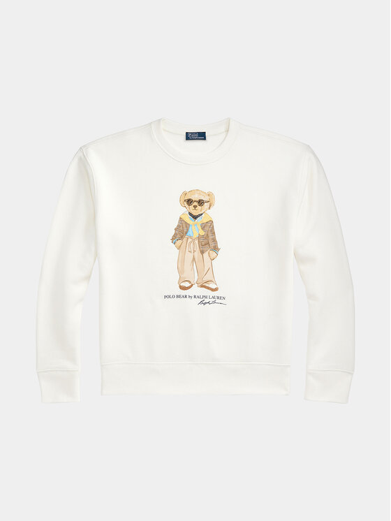 Polo Ralph Lauren Polo Ralph Lauren Суитшърт Prv Bear Cn 211924298001 Бял Relaxed Fit
