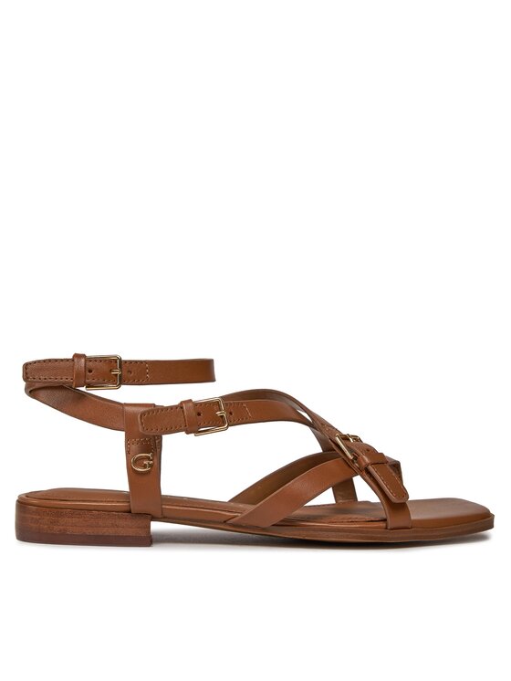 Guess Sandalen Tamper FLJTAM LEA03 Braun | Modivo.de 