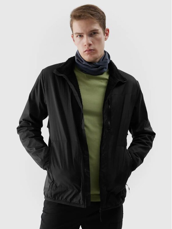 4F 4F Outdoorová bunda 4FWSS24TDJAM308-21S Černá Regular Fit