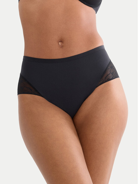 Triumph Chiloți clasici cu talie înaltă Comfort Contour 10226329 Negru