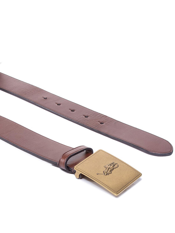 Polo Ralph Lauren Polo Ralph Lauren Мъжки колан 36Mm Pp Plaque Belt 405691693002 Кафяв
