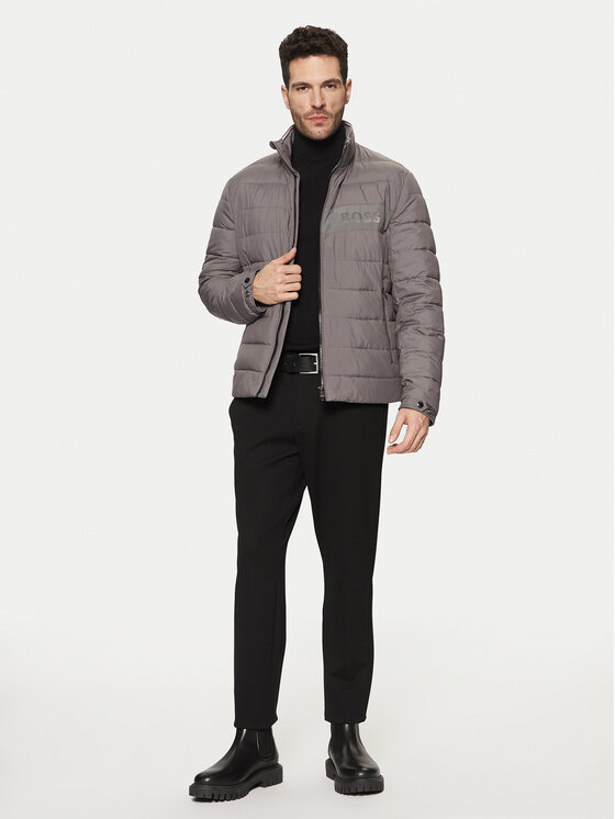 BOSS BOSS Bunda pro přechodné období 50519237 Šedá Regular Fit