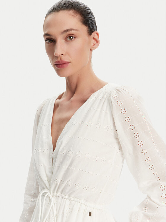 Pepe Jeans Pepe Jeans Nyári ruha Deepty PL953693 Fehér Regular Fit