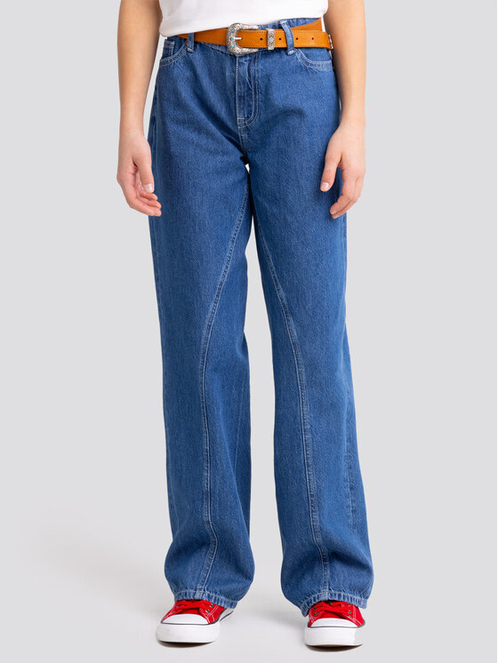 BIG STAR BIG STAR Jeansy MISAKI_528_190 Granatowy Wide Leg