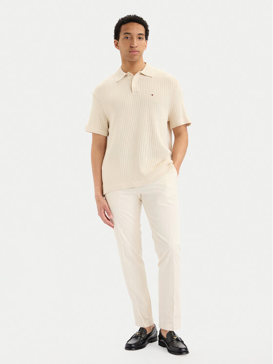 Tommy Hilfiger Tommy Hilfiger Polo MW0MW42770 Crema Regular Fit