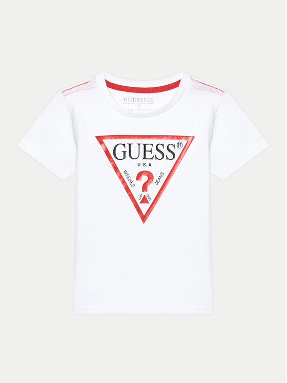 Guess T-krekls N73I55 K8HM0 Balts Regular Fit