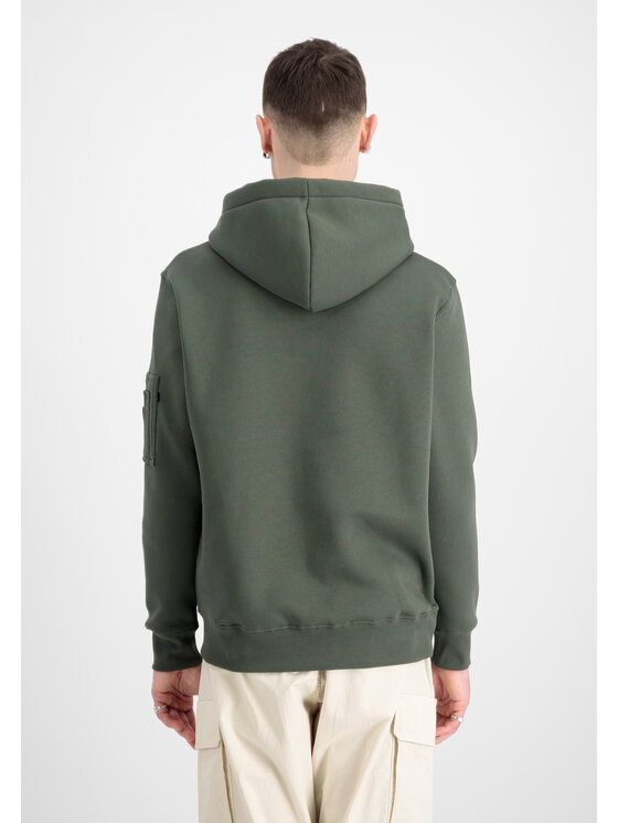 Alpha Industries Alpha Industries Bluza Alpha Puff Print Hoodie Zielony Regular Fit