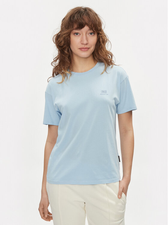 Napapijri Napapijri T-Shirt S-Nina NP0A4H87 Γαλάζιο Regular Fit