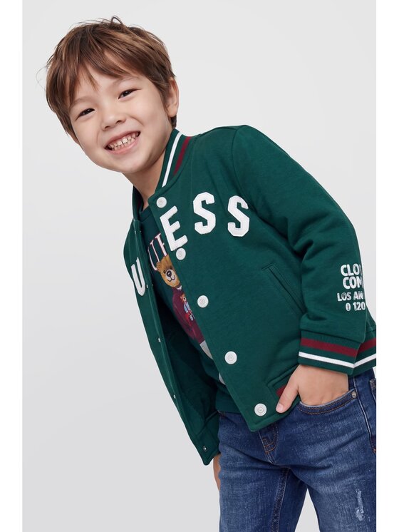 Guess Kids Guess Kids Kurtka przejściowa 184856 Zielony Classic Fit
