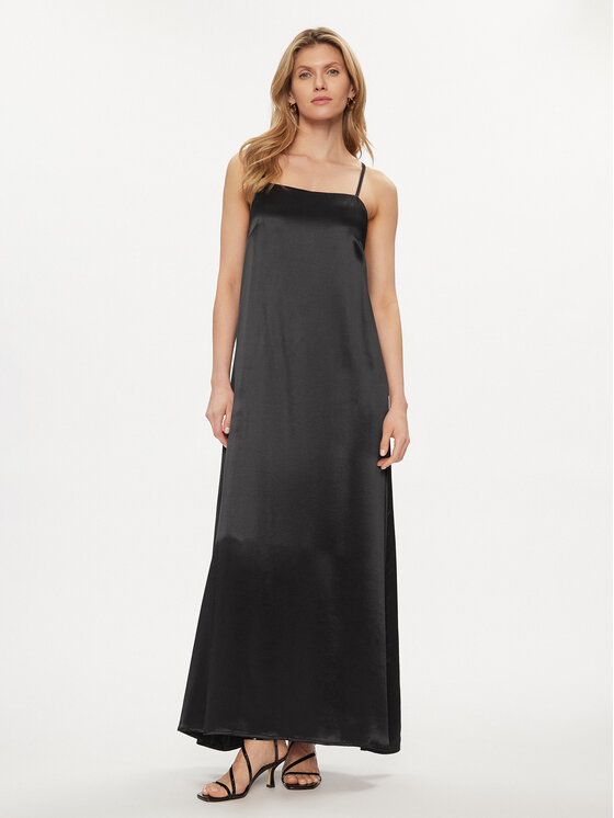 Fracomina Fracomina Nyári ruha FS24SD3006W45101 Fekete Loose Fit