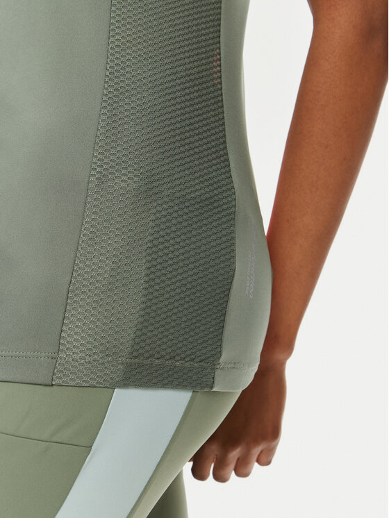 CMP CMP Тениска от техническо трико 32C6236 Зелен Slim Fit