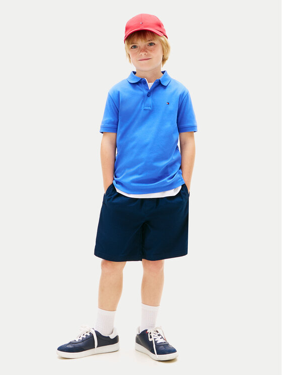 Tommy Hilfiger Tricou polo Essential KB0KB10007 Albastru Regular Fit