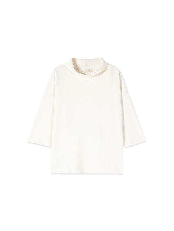 Oltre Oltre Felpa G857J004671N021 Bianco Regular Fit