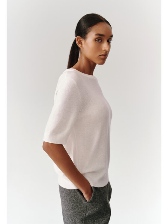 TATUUM TATUUM Sweter MERIO Kremowy Classic Fit