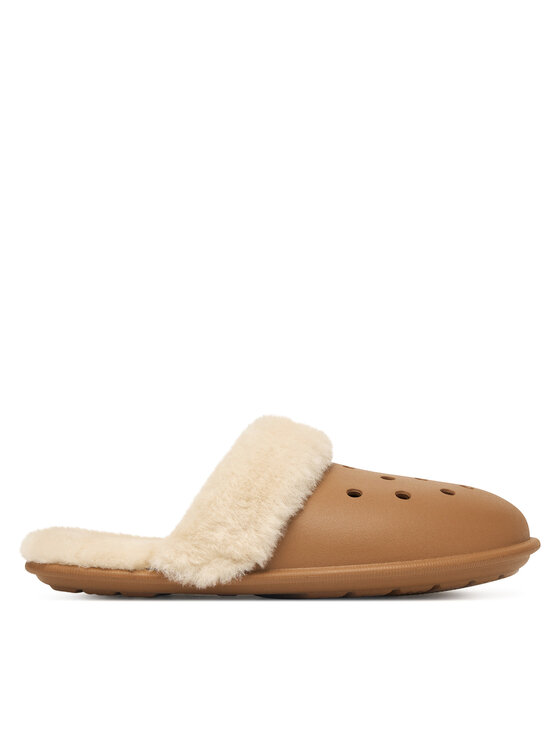 Crocs Crocs Kapcie Classic Fuzz Scuff 212143 Brązowy